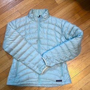 Patagonia Nano Quilted Puffer Women's Jacket Light Teal Sz M Great condition